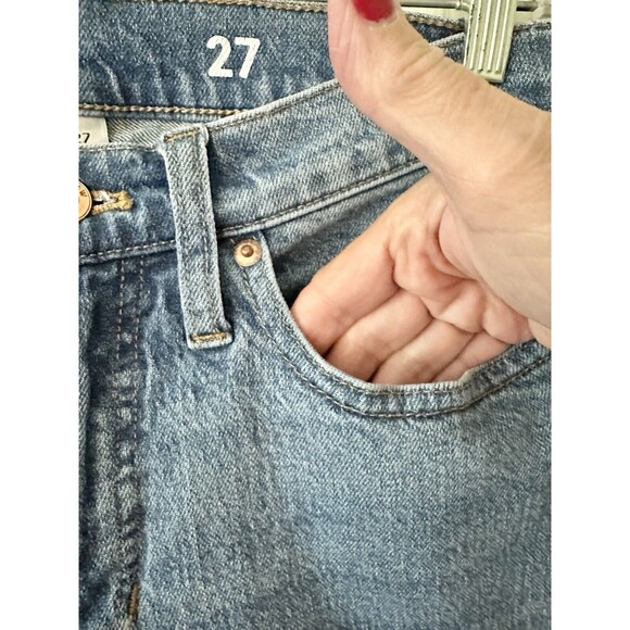 J Crew Jeans 27 Womens Crop Length Denim Boot Medium Wash Casual Blue Work - Picture 5 of 16